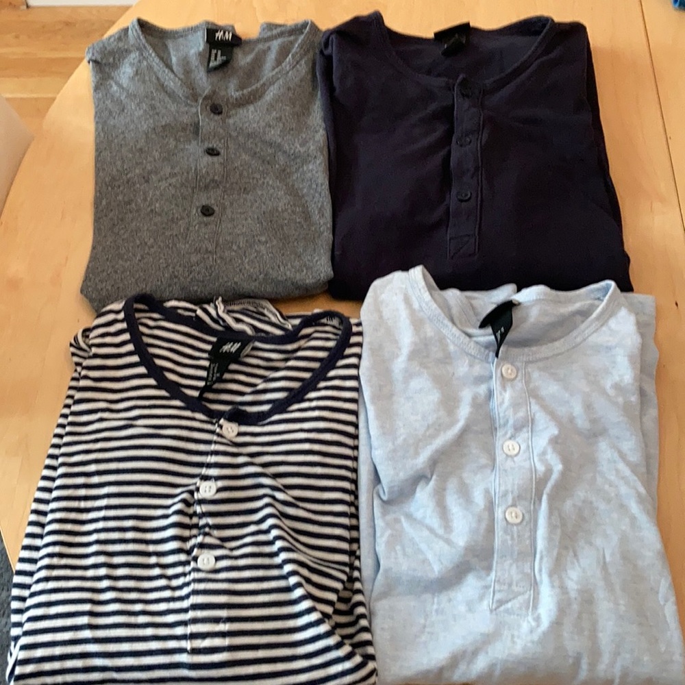 Mens H&M long sleeve shirts
